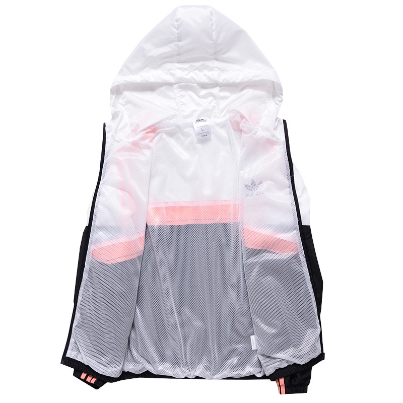 Áo khoác thể thao nữ Adidas tay dài chống gió thời trang Hàn Quốc
