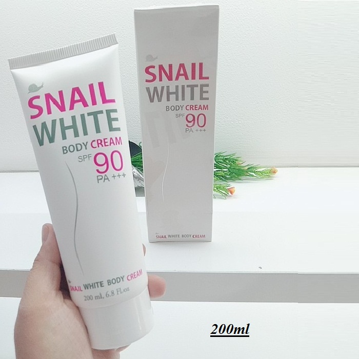 Kem body Snail White dương trắng da toàn thân Body Cream SPF 90+++ (200ml)