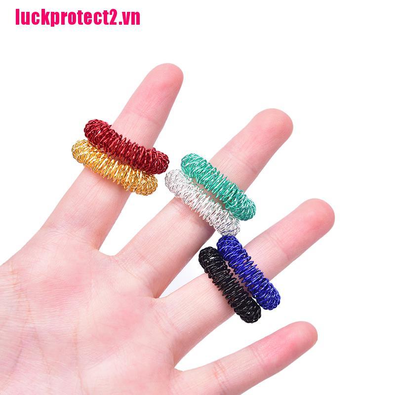 H&L 1PC Finger Massage Ring Health Care Hand Body Massager Tens Stress Relief