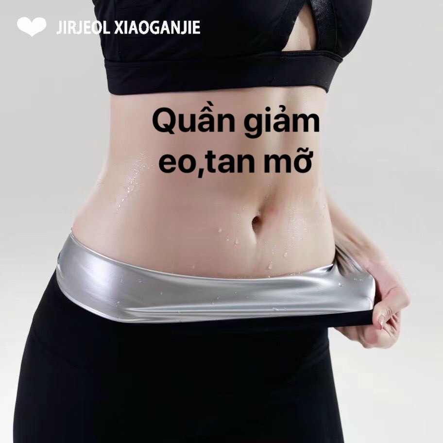 Quần giảm mỡ bụng eo đổ mồ hôi dáng DÀI LỬNG ĐÙI  sinh nhiệt tan mỡ hiệu quả hơn khi tập Gym và thể thao