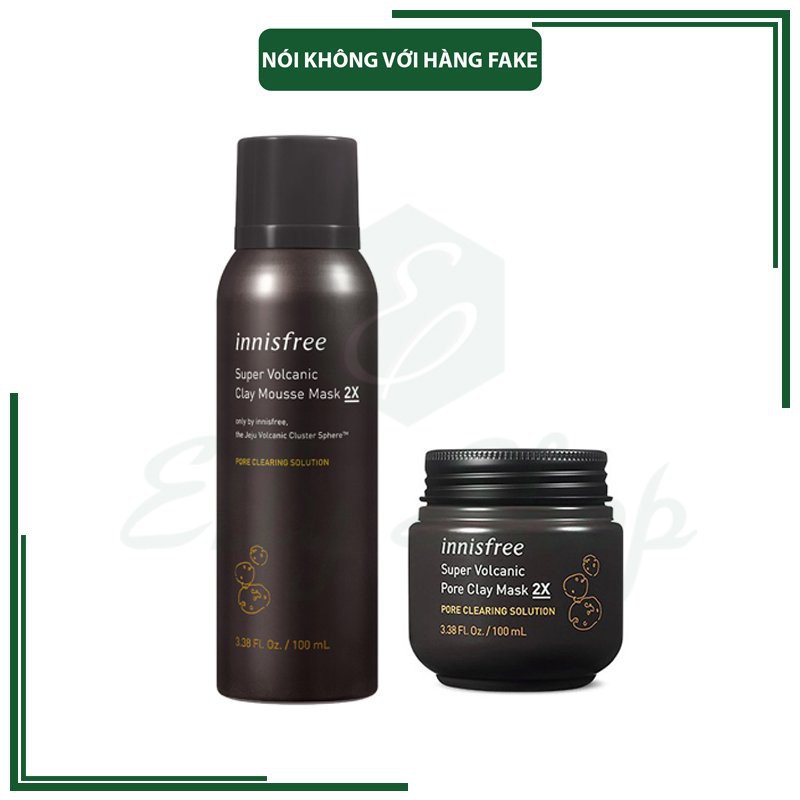 Mặt nạ đất sét Innisfree Super Volcanic Pore Clay Mask 2X 100ml