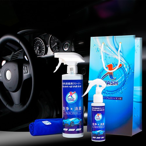 [Combo Tiết Kiệm 20%] Wash Nước Ion Kiềm Tẩy Rửa Nội Thất Oto Tặng kèm khăn lau cao cấp