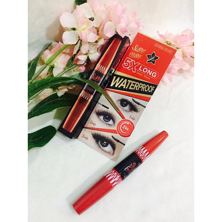Mascara 2 Đầu Sivanna Colors Super Model 5X Long - BX3638