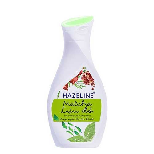 chuẩn Sữa dưỡng thể dưỡng trắng Hazeline Matcha Lựu Đỏ 140ml-Chính hãng siêu rẻ