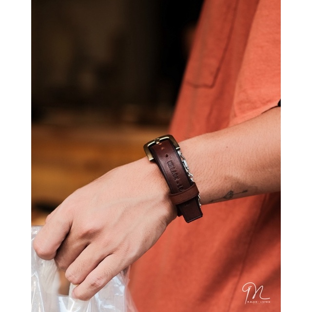 VÒNG TAY DA MỘC NHUỘM MÀU HANDMADE