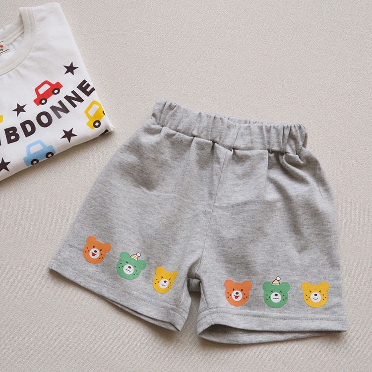 [Babycat Hàng Có Sẵn Bán Chạy Quần Short Cotton Mỏng Mùa Hè In Họa Tiết Hoạt Hình Phong Cách Nhật Hàn Thời Trang Mùa Hè Cho Bé Trai