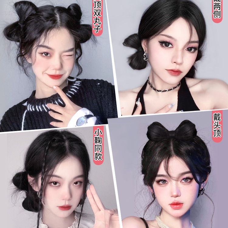 Kẹp Tóc Giả Thắt Nơ Dễ Thương Cho Bé Gái