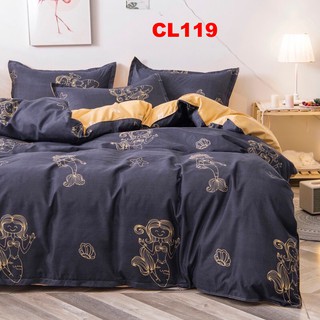 Set bộ Chăn ga gối 4 món Loại 1 CL119 Cotton poly hàng đẹp nét nhập khẩu