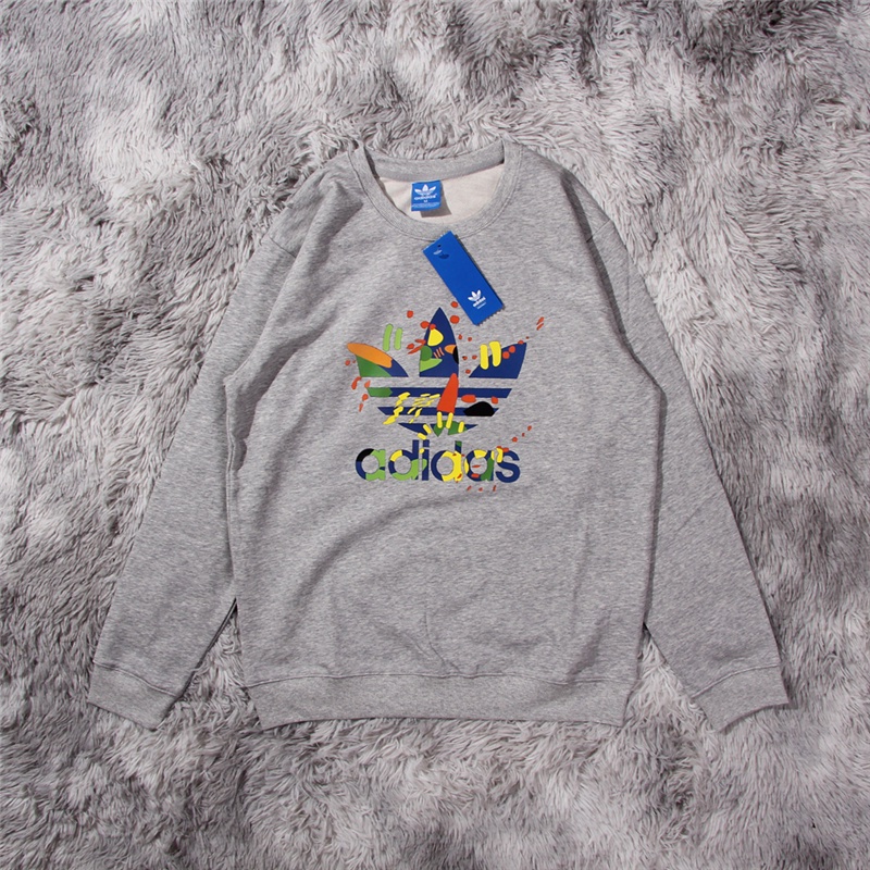 Áo Khoác Adidas Tay Dài Vải Cotton In Họa Tiết Thời Trang Cho Nam Và Nữ