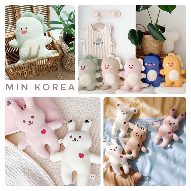 GẤU BÔNG ORGANIC CHO BÉ CHÍNH HÃNG DOTTODOT - MADE IN KOREA