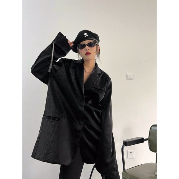 Ao khoác blazer Fo Bóng nam nữ form Unisex