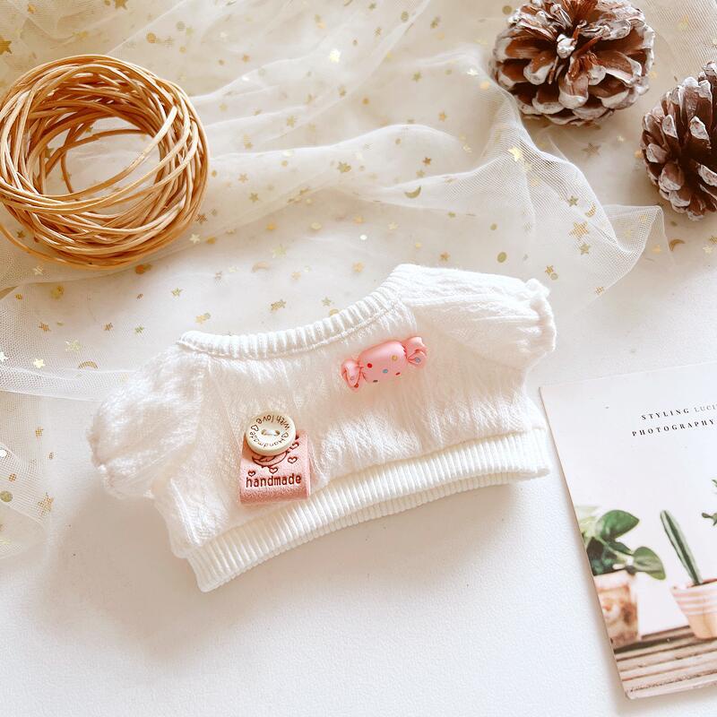 Búp Bê Em Bé Mặc Áo Sweater Vải Cotton Dệt Kim 20cm Thiết Kế Dễ Thương