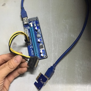 Bộ riser gắn vga ngoài cho case đồng bộ or miner đã test kỹ