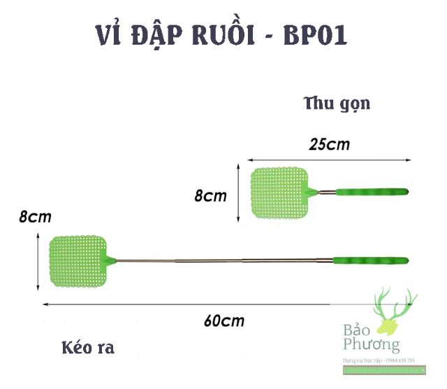 Vỉ đập ruồi kéo dài