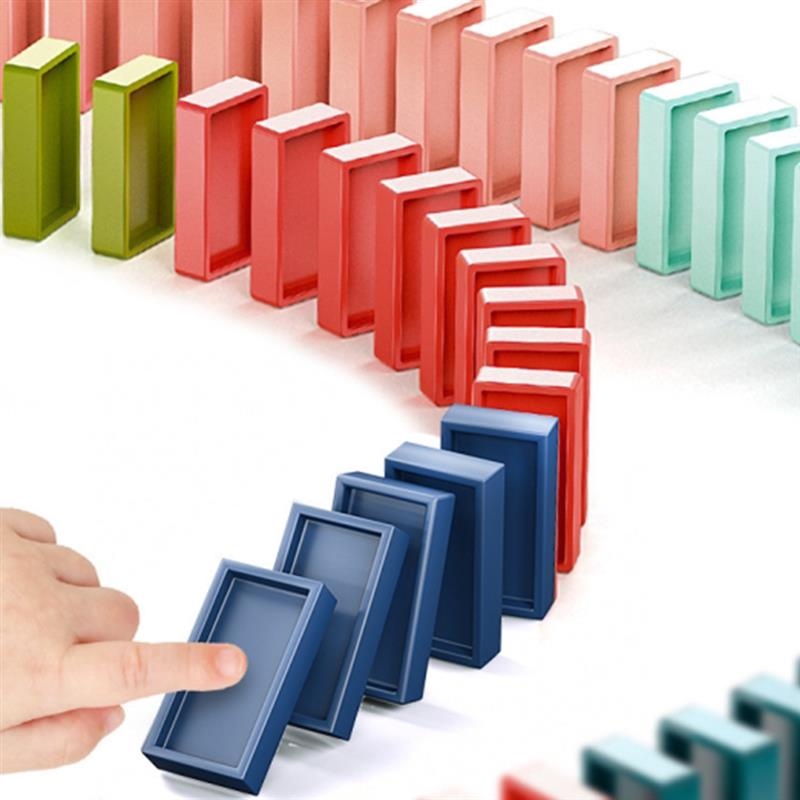 Bộ đồ chơi domino lắp ráp xe lửa điện tử sáng tạo dành cho cha mẹ và bé