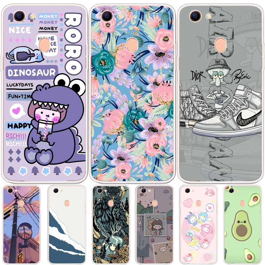 Ốp Điện Thoại TPU Silicone Mềm In Hình Thời Trang Cho oppo f3 plus F5 f7 f7 youth F9 F9 pro