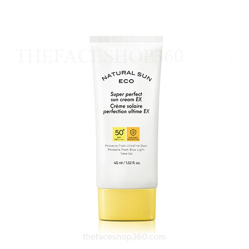 Kem chống nắng Natural Sun Eco Super Perfect Sun Cream EX SPF50+ PA++++ The Face Shop