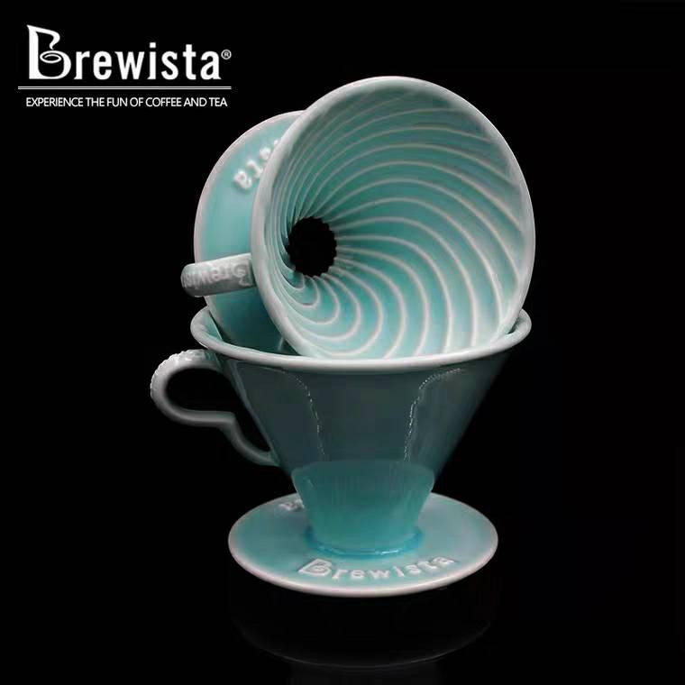 Phễu lọc cà phê V60 sứ cao cấp Brewista Dripper - Màu xanh ngọc