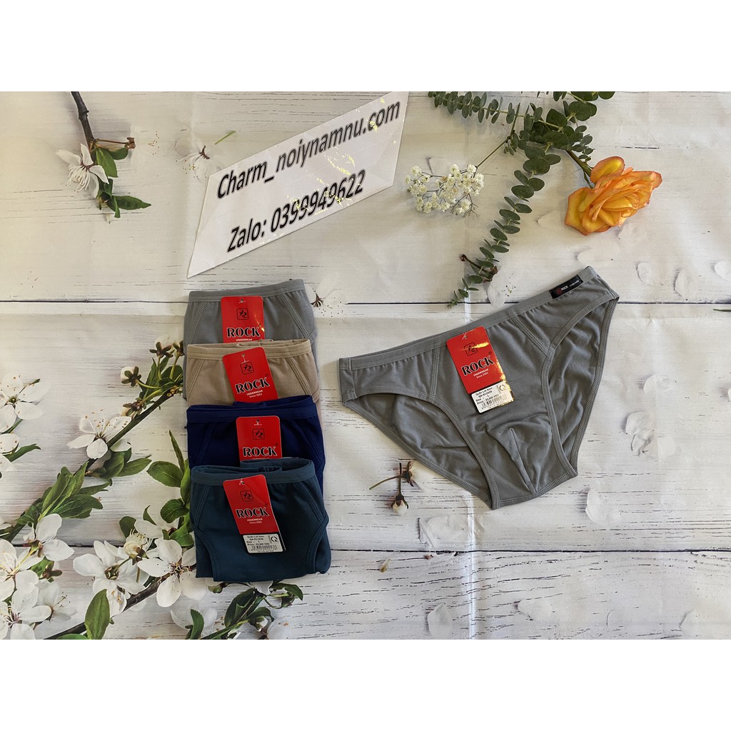 Quần lót nam rock QA1026 100% COTTON lưng bản nhỏ