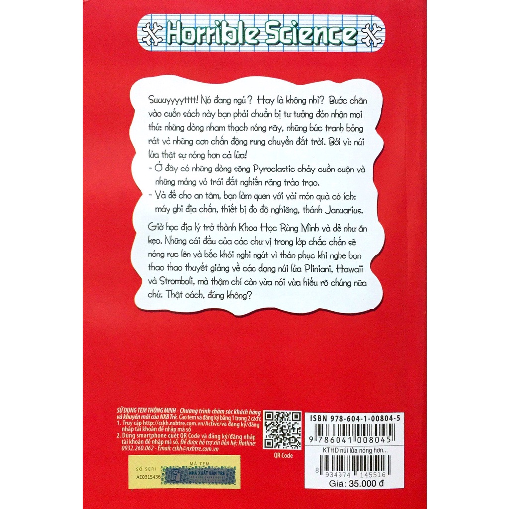 Sách - Horrible Science - Núi Lửa Nóng Hơn Cả Lửa - Horrible Geography