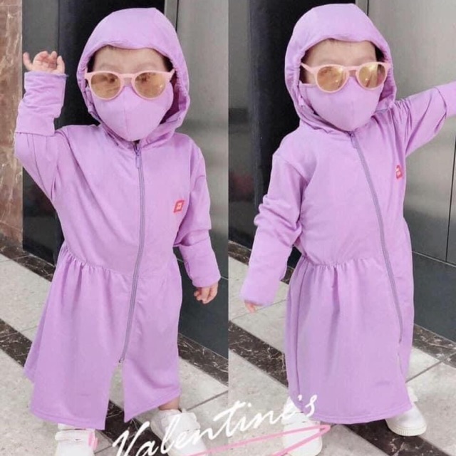 Áo nắng toàn thân bé Troang