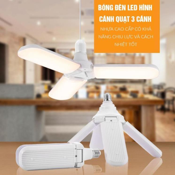 Bóng đèn, Bóng đèn LED hình cánh quạt siêu sáng 60W - Tiết kiệm điện năng 60W- Giá rẻ nhất thị trường!