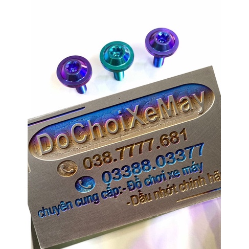 Ốc 5li15 có gờ Titan Gr5 , ốc titan 5li gờ . DoChoiXeMay