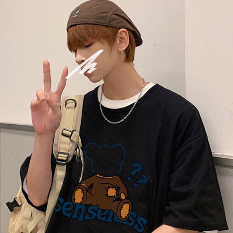 NRVP Áo Thun Cotton Tay Ngắn Cổ Tròn Màu Trơn Thời Trang Dành Cho Nữ