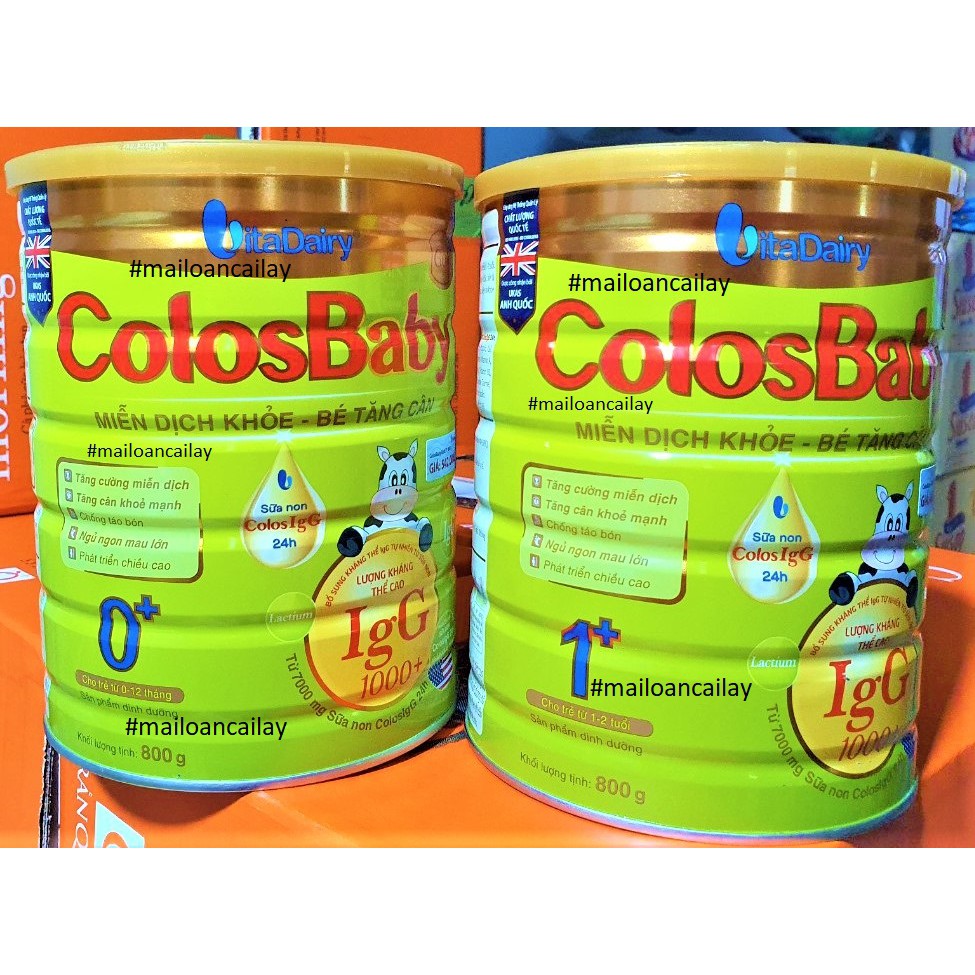 Sữa ColosBaby Gold Bé Tăng Cân Số 0,1 Hộp 800g