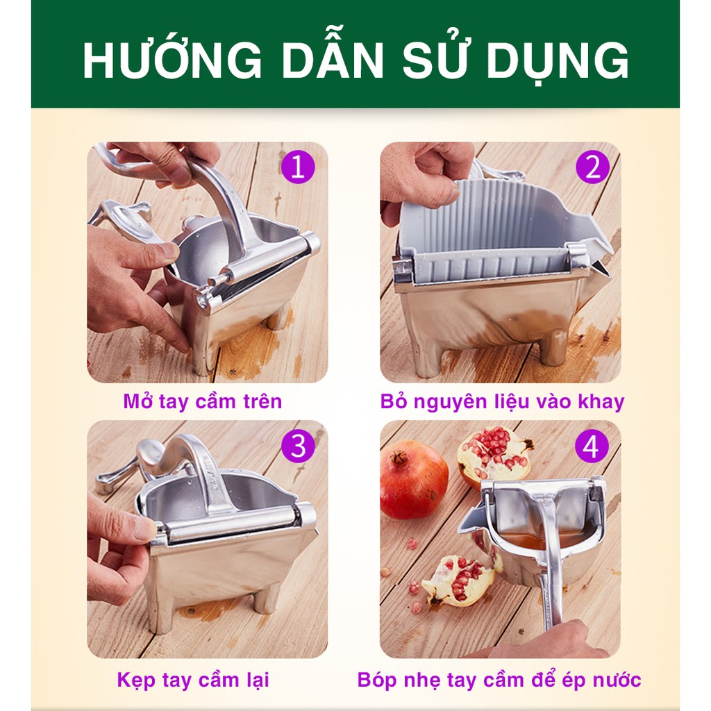 MÁY ÉP NƯỚC HOA QUẢ CẦM TAY CAO CẤP BẰNG GANG TIỆN LỢI [ MÁY ÉP ]