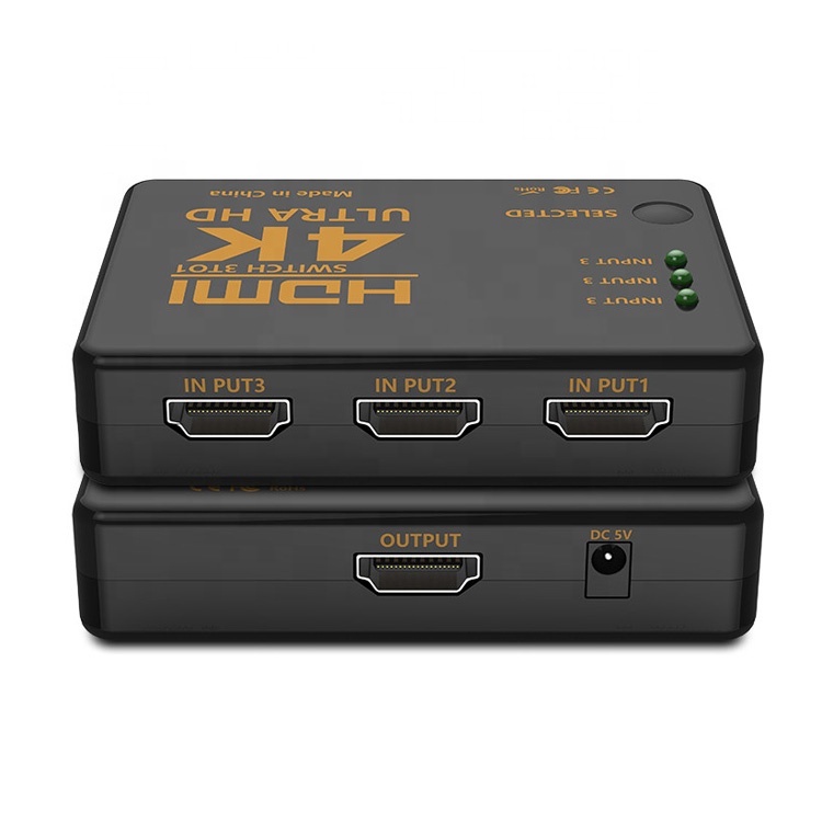 Bộ Chuyển Đổi HDMI 4K Tốc Độ Cao 3 Trong 1 Cho Máy Chiếu DVD PS3 PC