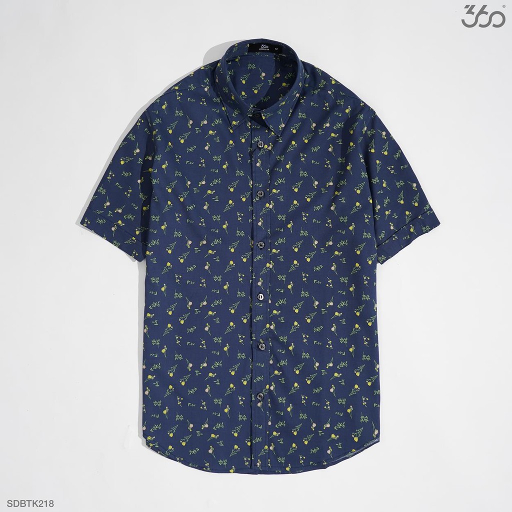 Áo sơ mi nam 360 BOUTIQUE ngắn tay họa tiết - SDBTK218 | BigBuy360 - bigbuy360.vn