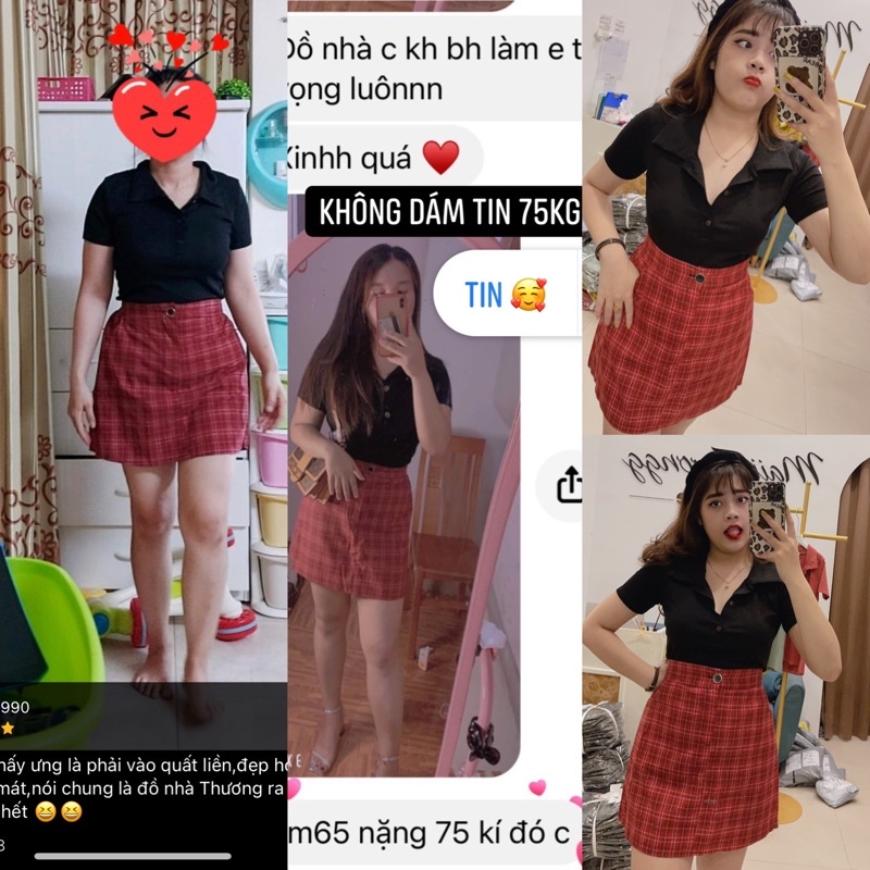 Chân Váy A Kẻ Maii Thươngg Bigsize | BigBuy360 - bigbuy360.vn