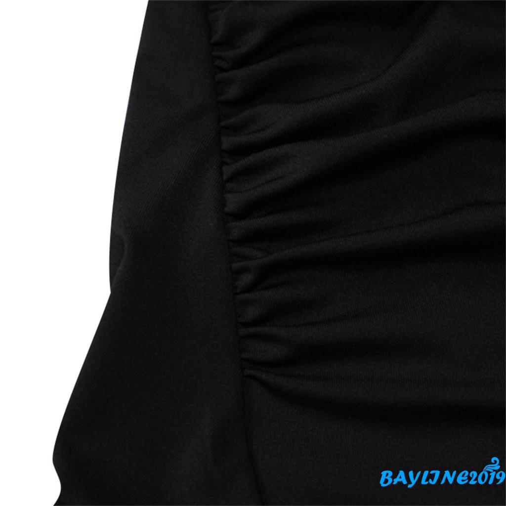 Đầm Ôm Không Tay Hở Vai Màu Trơn Có Dây Xích Thời Trang Cho Nữ