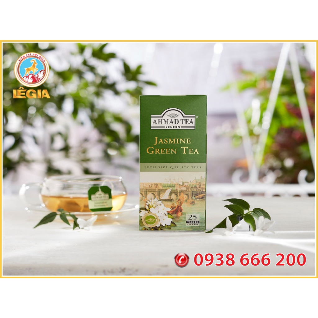 Trà Xanh Hoa Nhài AHMAD 100G ( hộp giấy , hộp thiếc ) - AHMAD JASMINE GREEN TEA