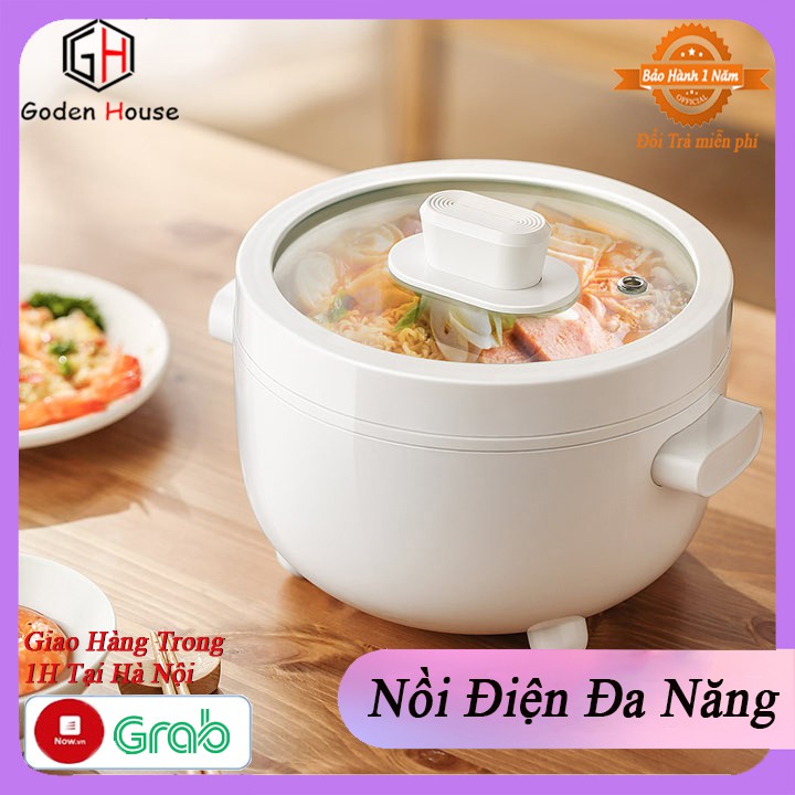 Nồi lẩu mini OLAYKS, nồi điện gia dụng 2 LÍT tiện lợi - bảo hành 12 tháng.