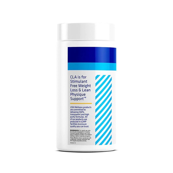 Viên uống USN Wellness CLA 800mg (90 Softgels) nhập khẩu Mỹ phân phối Gymstore đốt mỡ, cắt nét