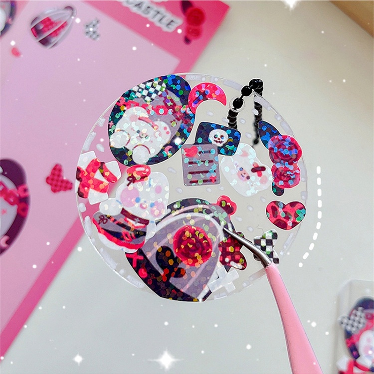 Flowertree 1 Sticker Dán Trang Trí Hình Gấu Thỏ