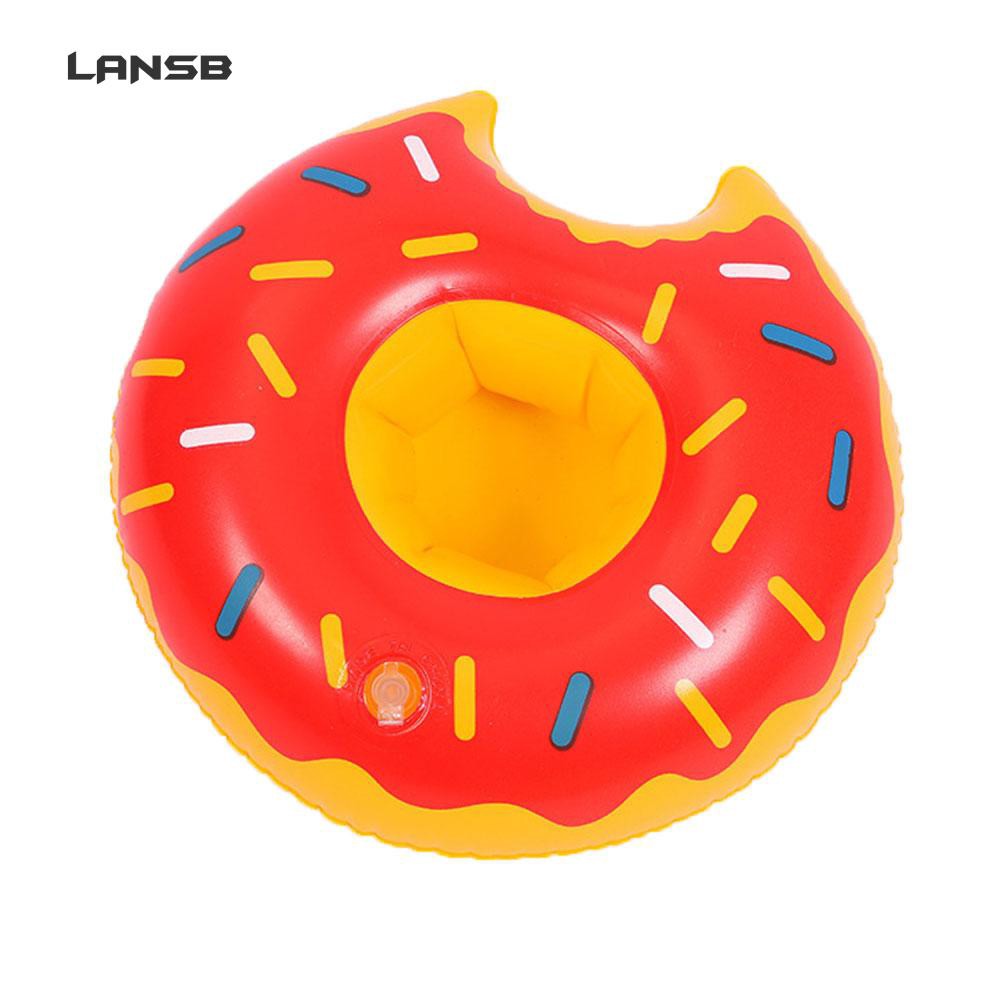 Phao bơi đựng ly nước hình bánh Donut tròn dễ thương