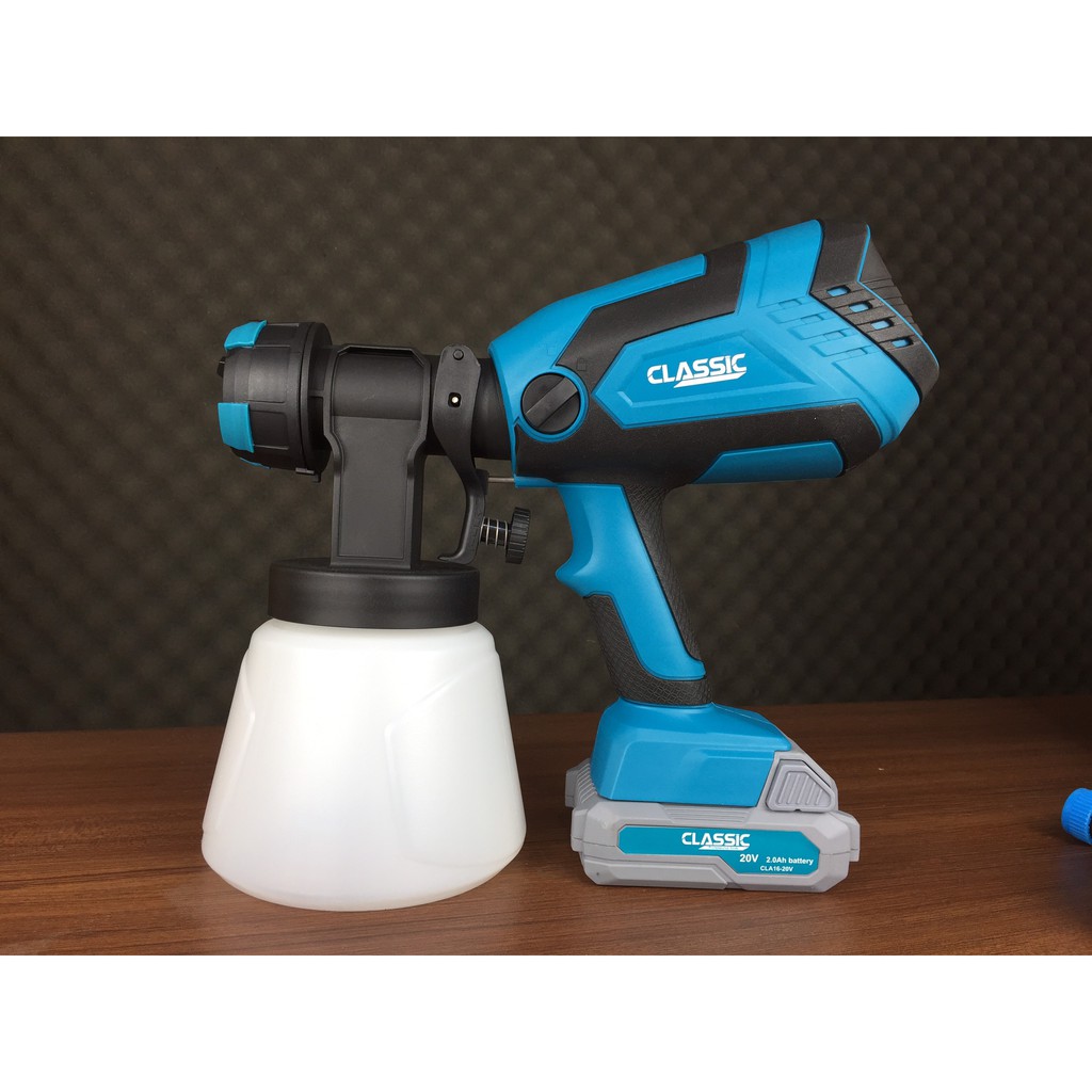 Máy Phun Sơn Classic, CLA16-20V, Dung Tích 1000ml, chạy pin, bảo tín Official Store