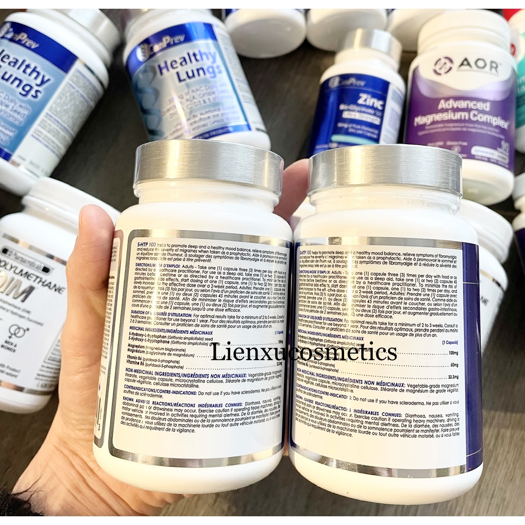 Viên uống Canprev’s 5-HTP 100 hộp 60 viên; HSD T7/2025