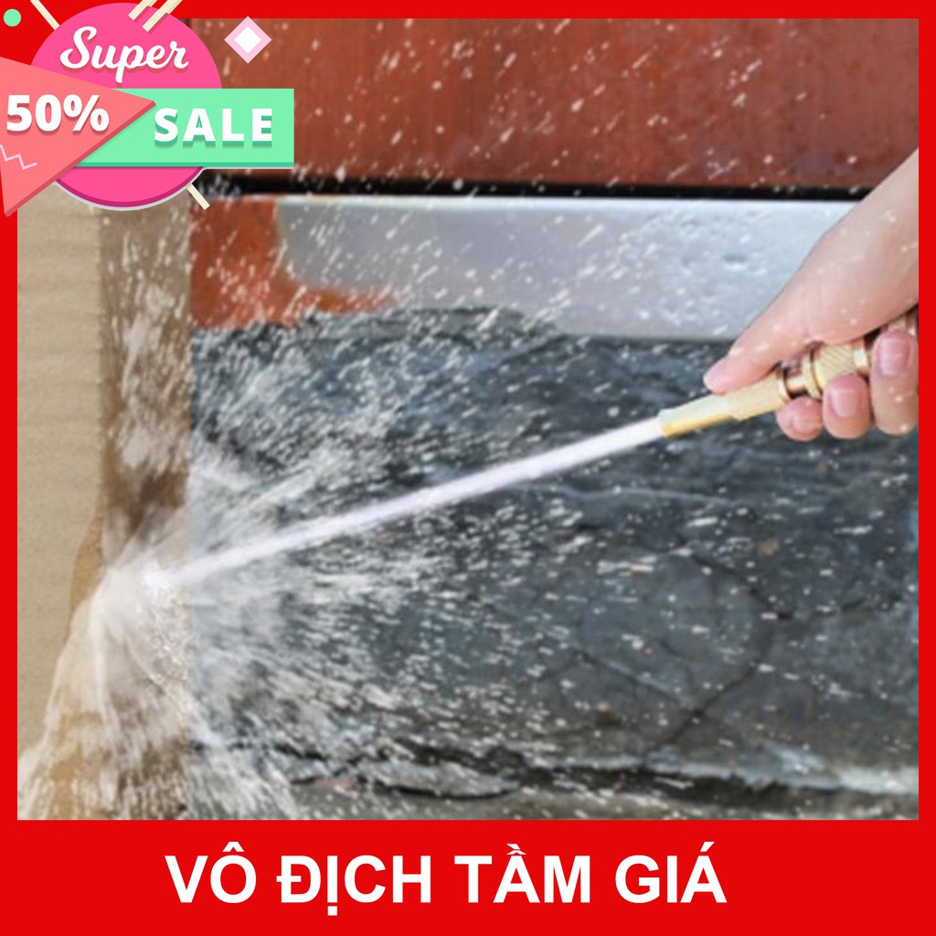 Đầu vòi xịt tăng áp, áp lực cao mini bằng đồng, nhỏ nhưng có võ, đa ăng: vệ sinh, rửa xe, tưới cây (Hàng có Sẵn)  sỉ mua