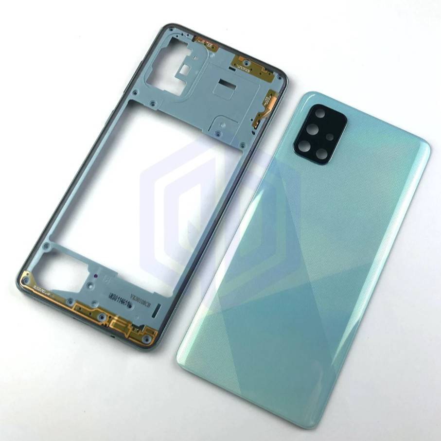 BỘ VỎ + KHAY SIM / KÍNH CAM SAMSUNG A71 ZIN