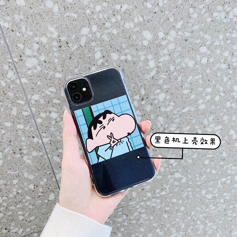 Ốp lưng iphone Ốp điện thoại họa tiết Shin cậu bé bút chì cho IPHONE 11 PRO MAX 6 6S PLUS 7 8 PLUS X XS MAX XR 12 Pro Max 13 Pro Max 13 Mini Dinuo case