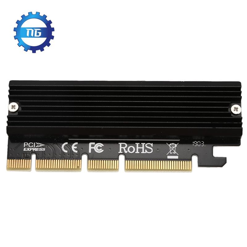 [Ready Stock]M.2 Nvme Ssd Ngff To Pcie 3.0 X16 Adapter M Key Interface Card+Heatsink Support Pci Express 3.0 X4 2230-2280 Size M.2 Full Speed