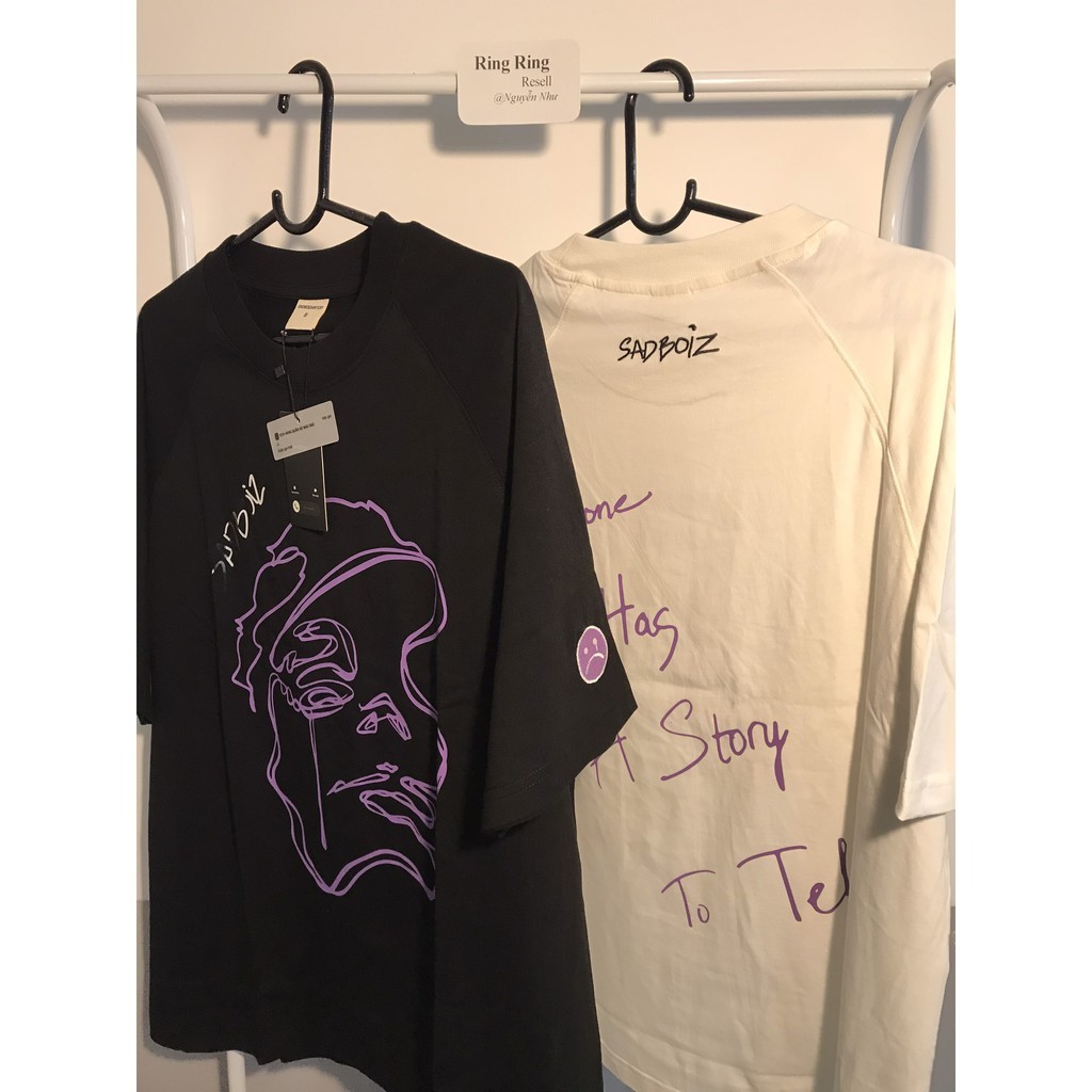 ÁO THUN SAD STORY TEE - BLACK & WHITE  Click mua kèm deal sock giá 0đ