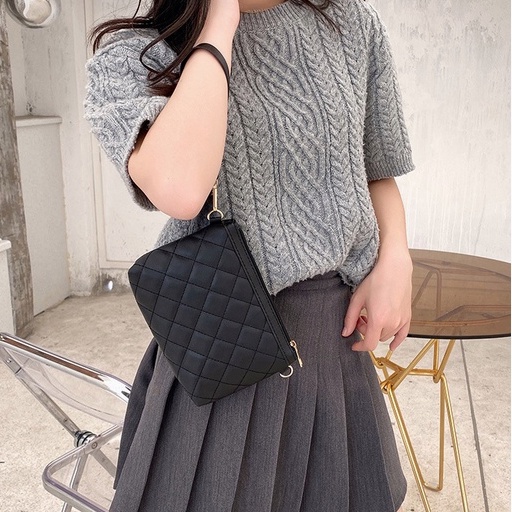 Clutch nữ túi trám thời trang túi đeo chéo mini dây xích túi ví