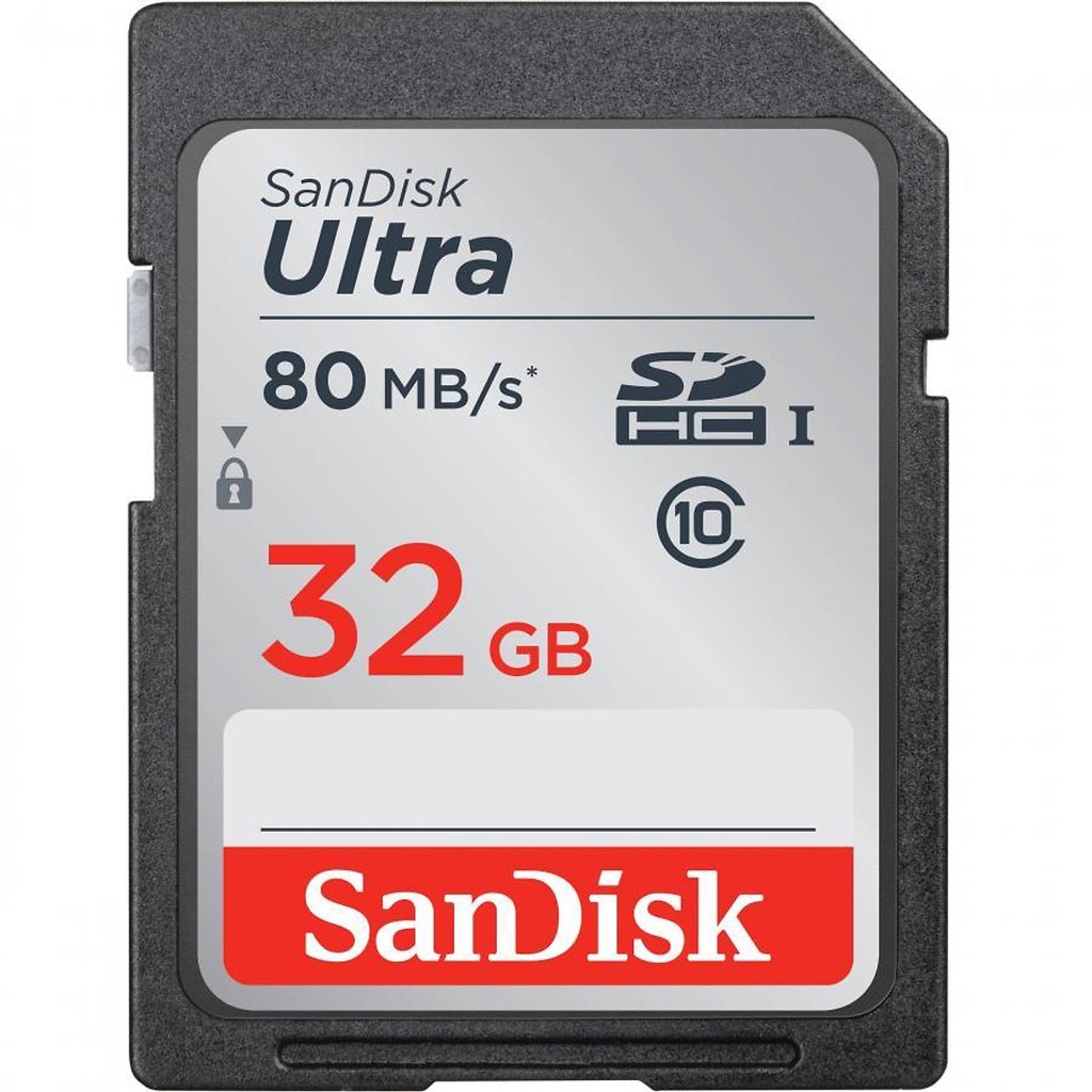 Thẻ nhớ máy ảnh SDHC-Sandisk 32Gb tốc độ 80Mb/s BẢO HÀNH 3 NĂM