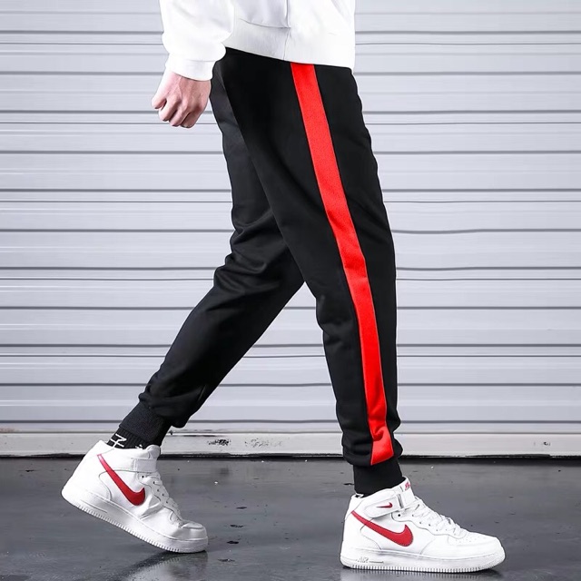 [Freeship đơn từ 0đ] quần jogger Nỉ unisex Sọc Bự nam nữ phong cách ulzzang Wind