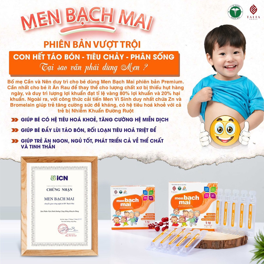 Men sống Bạch Mai Premium